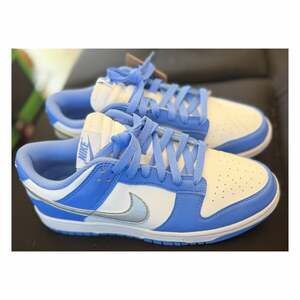 Nike Dunk Low Next Nature Royal Pulse Metallic Silver Women's Shoes DD1873-402